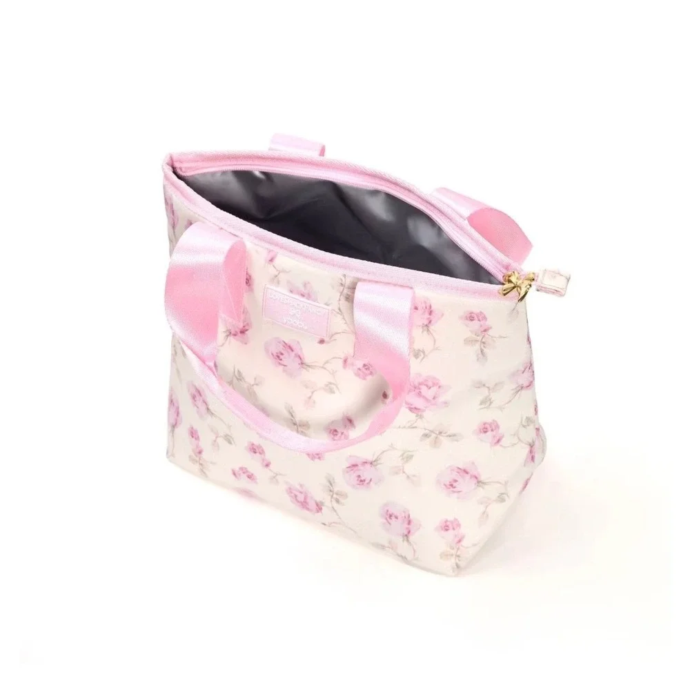 LoveShackFancy Target Yoobi Backpack and Lunch Bag Set Ribbon Rosa Floral Pink